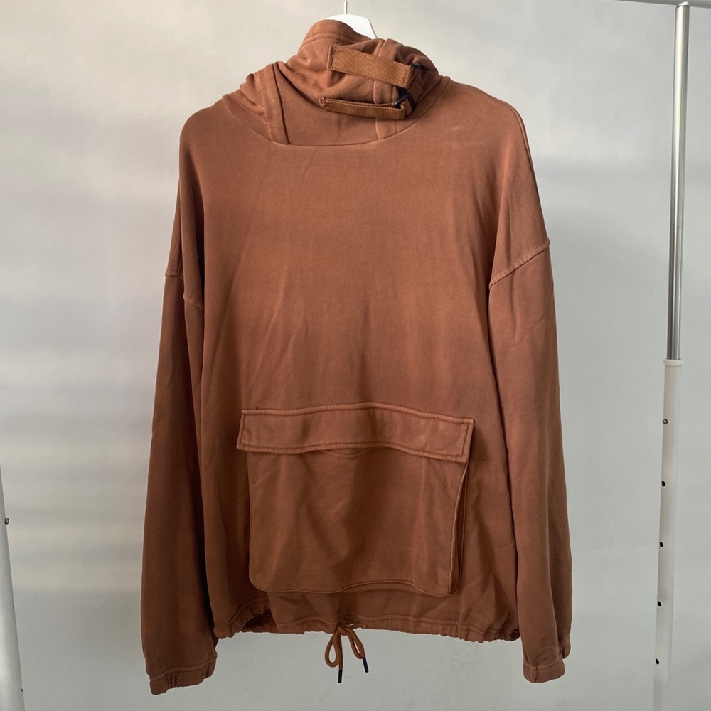 Forever 21 Flap-Pocket Cowl Neck Hoodie